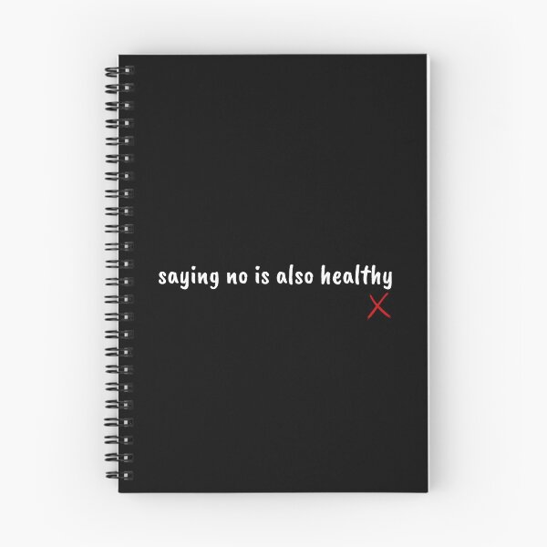 Item preview, saying no is healthy - self-love designed and sold by Therapy by Sen.