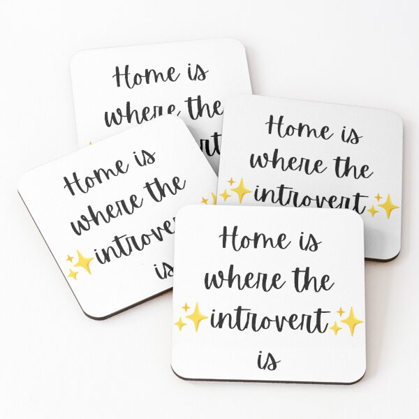 Item preview, Home is where the introvert is designed and sold by Hubblebug.