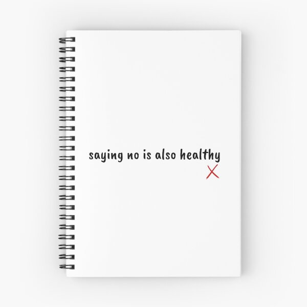 Item preview, saying no is healthy - self-love designed and sold by Therapy by Sen.