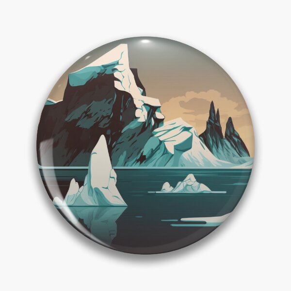 Item preview, Icebergs and snowy mountains designed and sold by Art-Faux.
