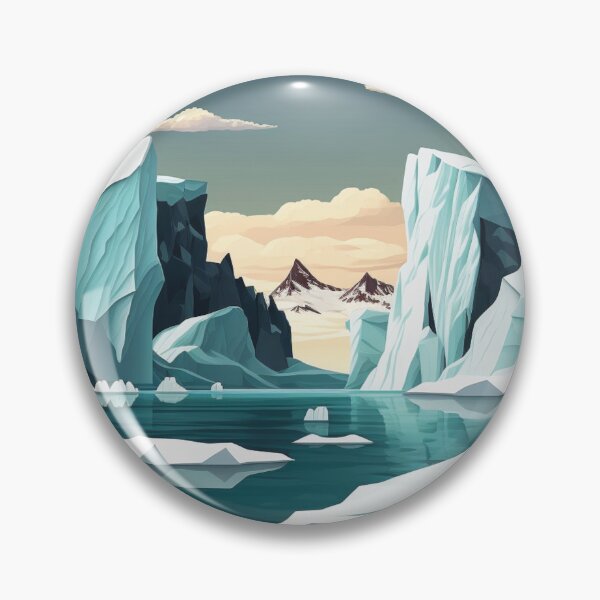 Item preview, Icebergs cliffs and snowy mountains designed and sold by Art-Faux.