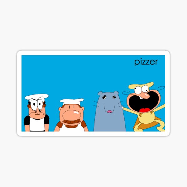 Pizza Tower - Peppino w/ Topping Girls Sticker for Sale by DarkMysteryMan