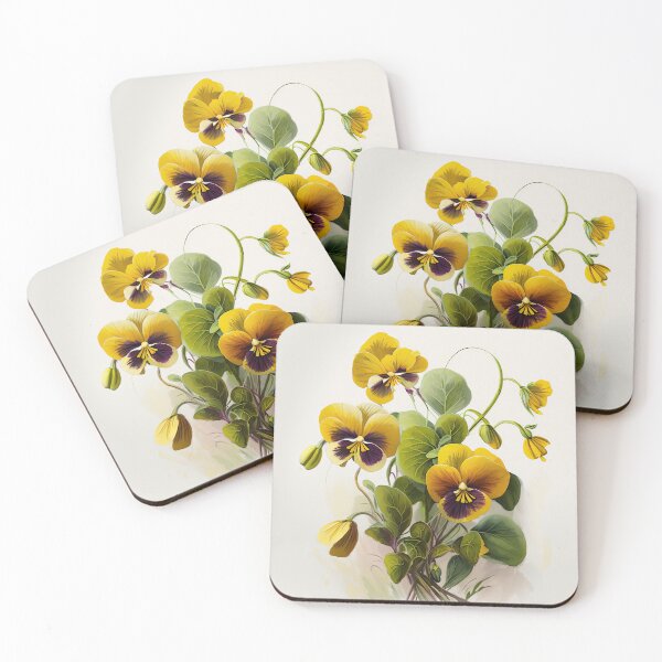 Item preview, Yellow Violas  designed and sold by Vanover Designs.
