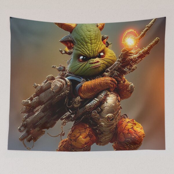 Item preview, Fighting monster - digital art - cute designed and sold by Excelsior--.