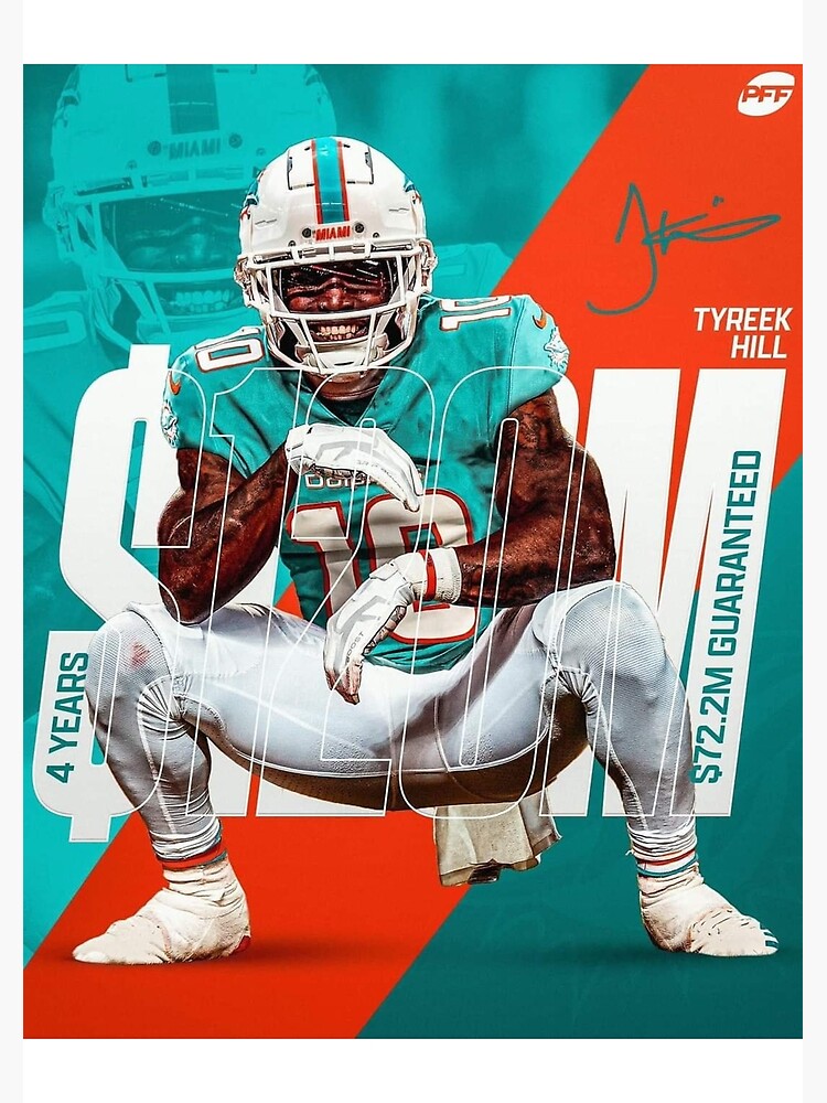 Tyreek Hill Dolphins Football Glossy iPad Case & Skin for Sale by