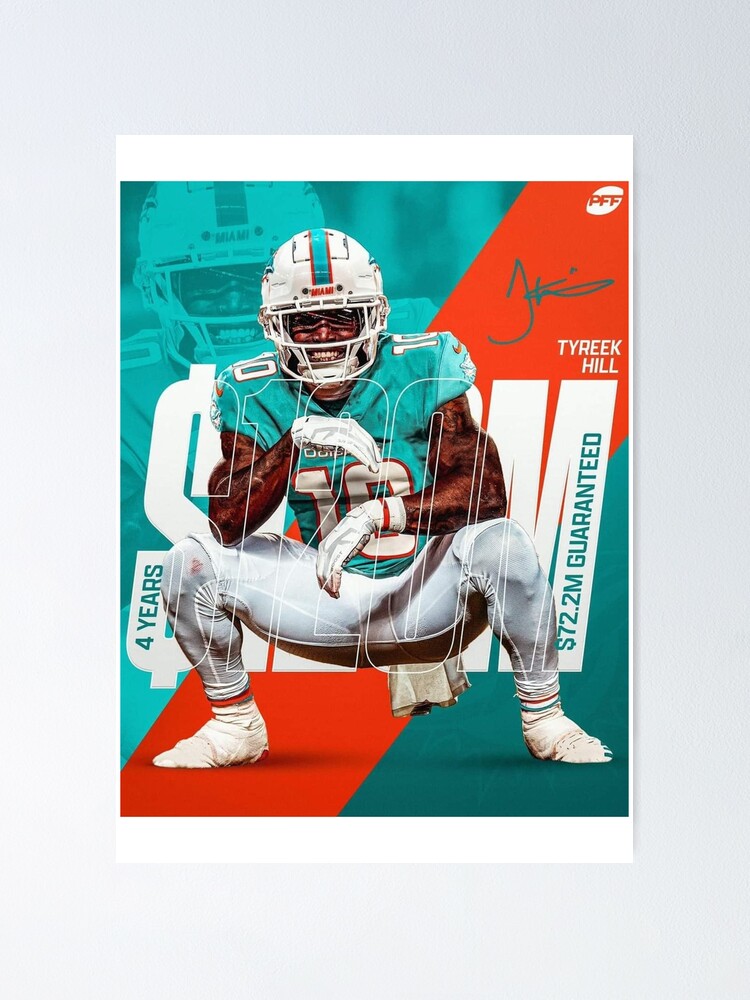 Tyreek Hill tyreek hill dolphins  Poster for Sale by