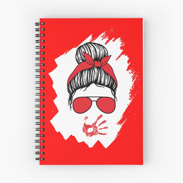 Item preview, mmiw messy bun Awareness: No more Stolen Sisters, native Indigenous girl Red hand print 5TH MAY  designed and sold by Fanmania.