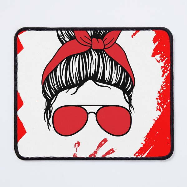 Item preview, mmiw messy bun Awareness: No more Stolen Sisters, native Indigenous girl Red hand print 5TH MAY designed and sold by Fanmania.