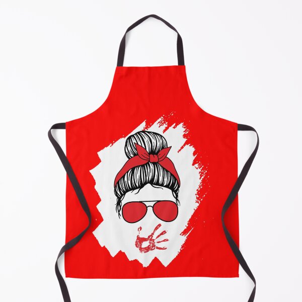 Item preview, mmiw messy bun Awareness: No more Stolen Sisters, native Indigenous girl Red hand print 5TH MAY  designed and sold by Fanmania.