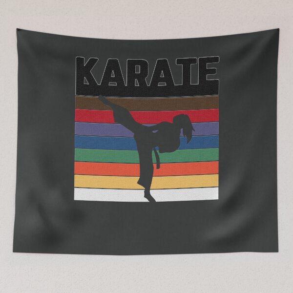 Item preview, Martial Arts Karate Shirt for Girls and Women - Karate Belts designed and sold by Inkbomb Press.