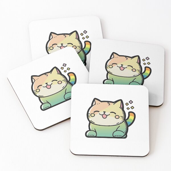 Item preview, "Happy Kawaii Cat" designed and sold by StickifyMe.