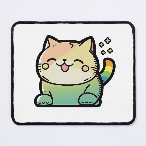 Item preview, "Happy Kawaii Cat" designed and sold by StickifyMe.