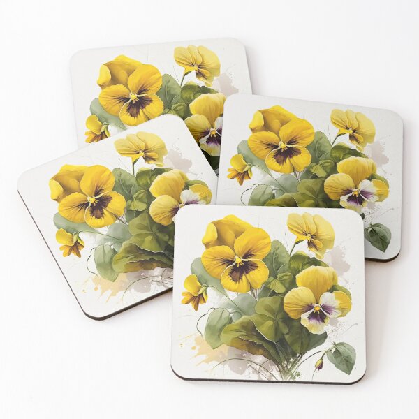 Item preview, Yellow Violas  designed and sold by Vanover Designs.