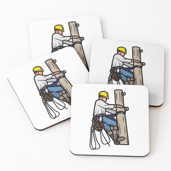 Item preview, Electrical Lineman | Electrician at Work| Electrical Professional Art designed and sold by EngineersArt.