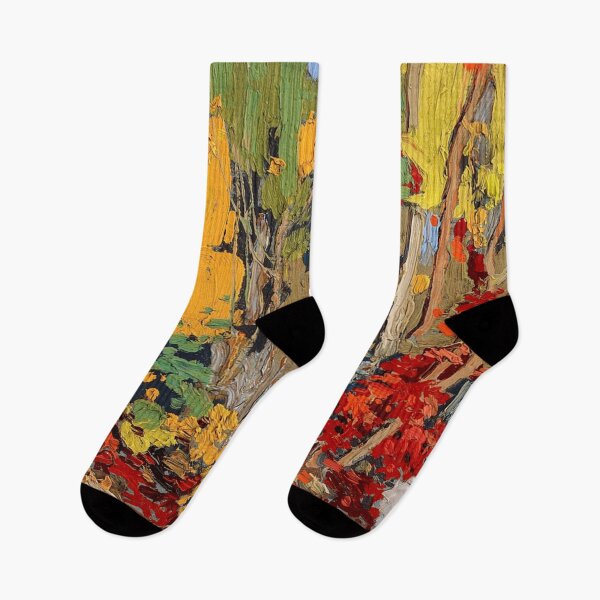 Aperçu de l'œuvre Esquisse de Tom Thomson pour Autumns Garland créée et vendue par TheRedVineyard.