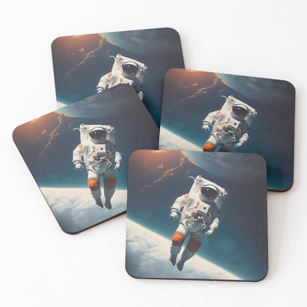 Item preview, Astronaut floating in space in front of earth - Timeless designed and sold by Manuel  Campbellai.