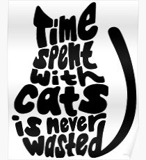 Time Spent with Cats is Never Wasted Poster