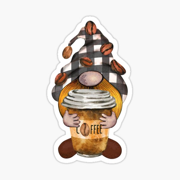 Coffee Gnomes Sticker Set, Coffee Lovers Gift, Coffee Drinkers Gifts, Gnome  Stickers, Coffee Accessories