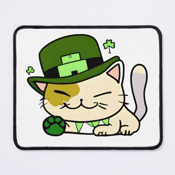 Item preview, St. Catricks Day - Saint Patrick's Day - Cut Funny Cat - Kawaii Cat designed and sold by 1FunLife.