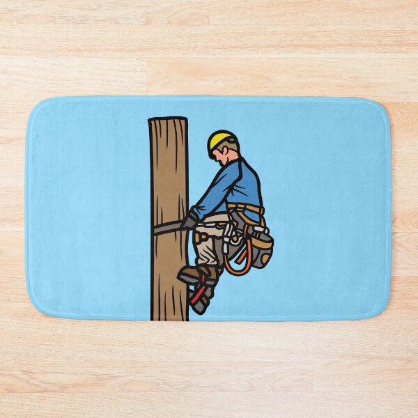 Item preview, Lineman on Pole | Electrician at Work| Electrical Engineering Art designed and sold by EngineersArt.