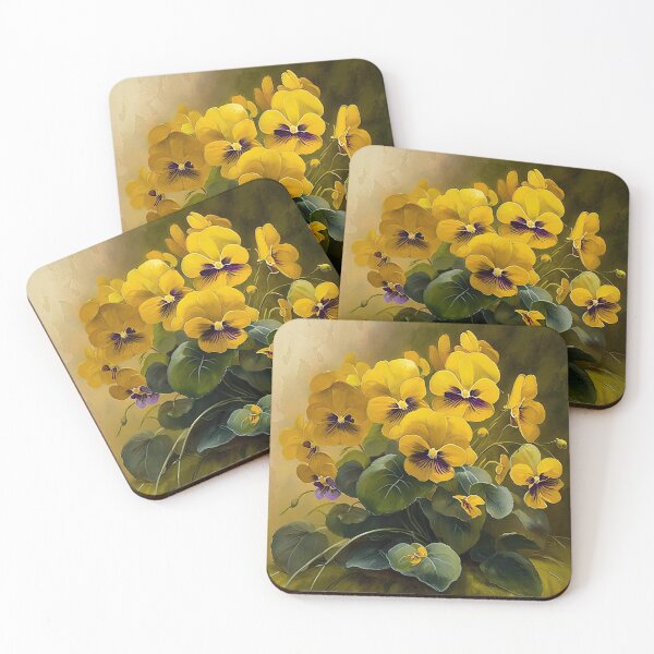 Item preview, Yellow Violas  designed and sold by Vanover Designs.