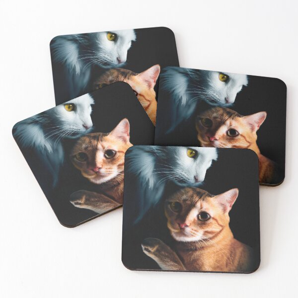 Item preview, The two cats for a pair tshirt designed and sold by Eugenie974.