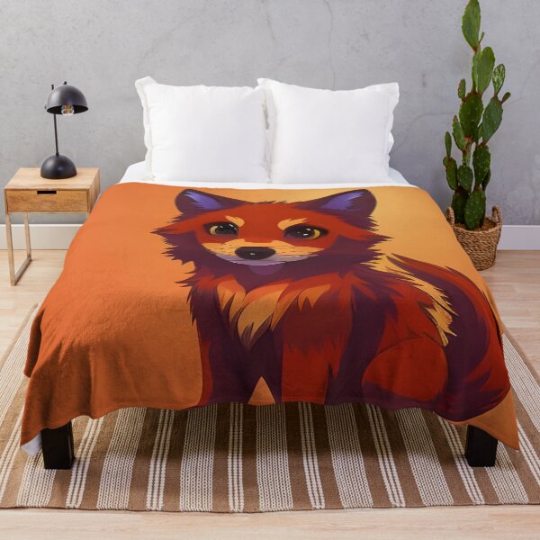 Item preview, Cute fire wolf puppy, cartoon drawing, Ai Generated Art designed and sold by ACC .