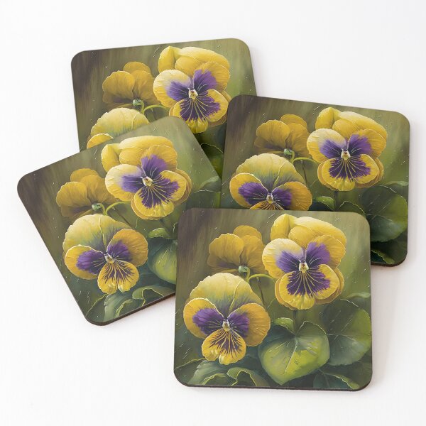 Item preview, Yellow Violas  designed and sold by Vanover Designs.