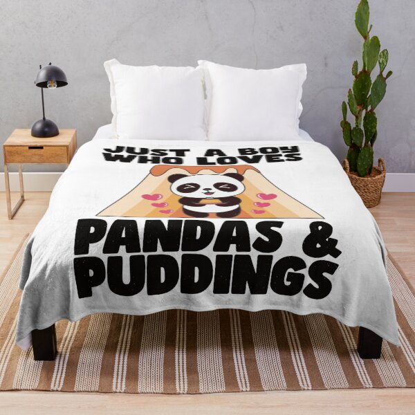 Item preview, Just a Boy Who Loves Pandas & Puddings, Cute Gift for Panda Lover, Gift for Pudding Lover designed and sold by DADA635.