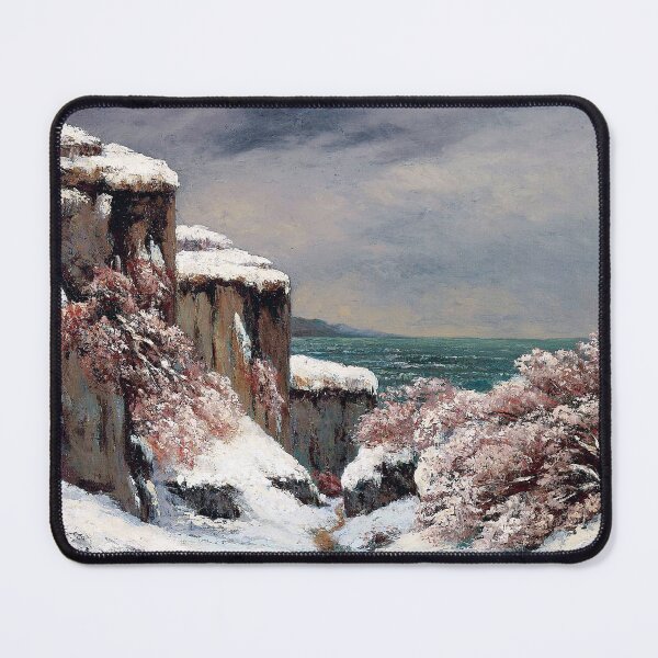 Item preview, Cliffs By The Sea Under The Snow | Gustave Courbet designed and sold by LaMadeleine.