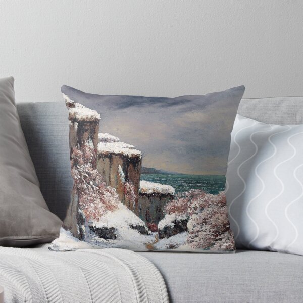 Item preview, Cliffs By The Sea Under The Snow | Gustave Courbet designed and sold by LaMadeleine.