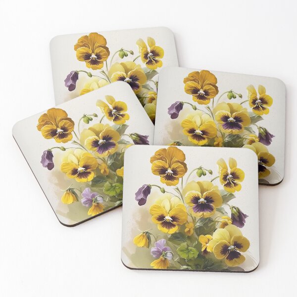 Item preview, Yellow Violas  designed and sold by Vanover Designs.