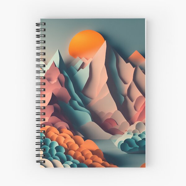 Item preview, Rugged Mountain Range in Paper art style designed and sold by FormFinder.