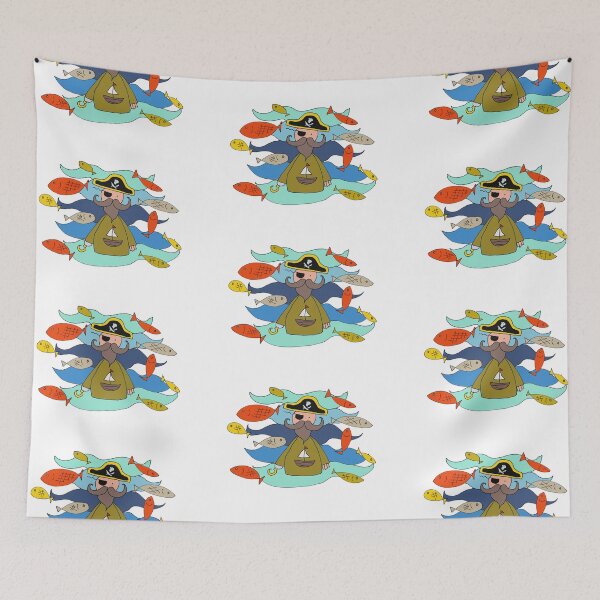 Item preview, Pete the part-time pirate - fish designed and sold by Jonesyinc.