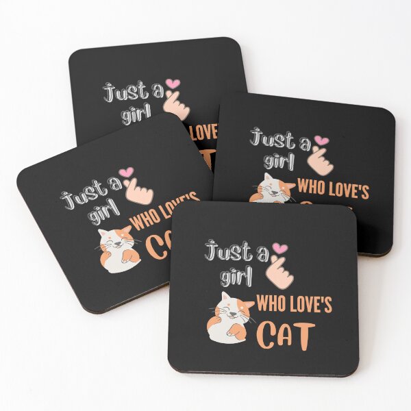 Item preview, Just a girl who love's cat designed and sold by PODgraphics.