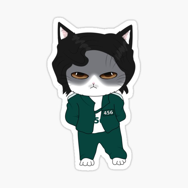 Item preview, Squid Game - Cat Seong Gi-hun designed and sold by akwl-design.