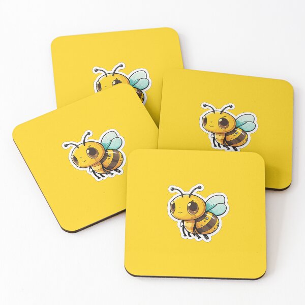 Item preview,  Cute Honeybee Die-Cut Cartoon Sticker in Pokemon Style designed and sold by kfir marco.