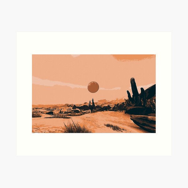 Item preview, A Distant Desert Planet designed and sold by AM FineArtPrints.