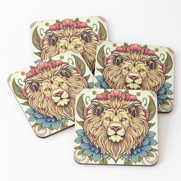 Item preview, Flora Lion designed and sold by MachineMadeArt.