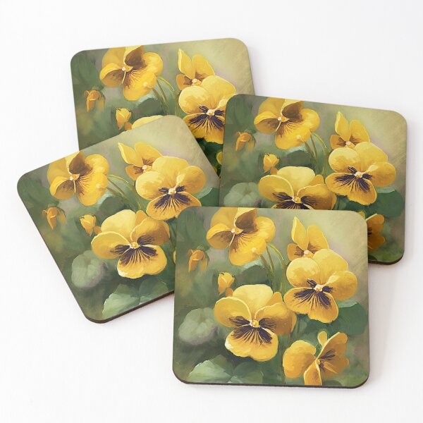 Item preview, Yellow Violas  designed and sold by Vanover Designs.