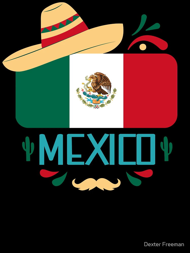 Mexico Flag with a Sombrero for Flag Day of Mexico Sticker for Sale by  Dexter Freeman