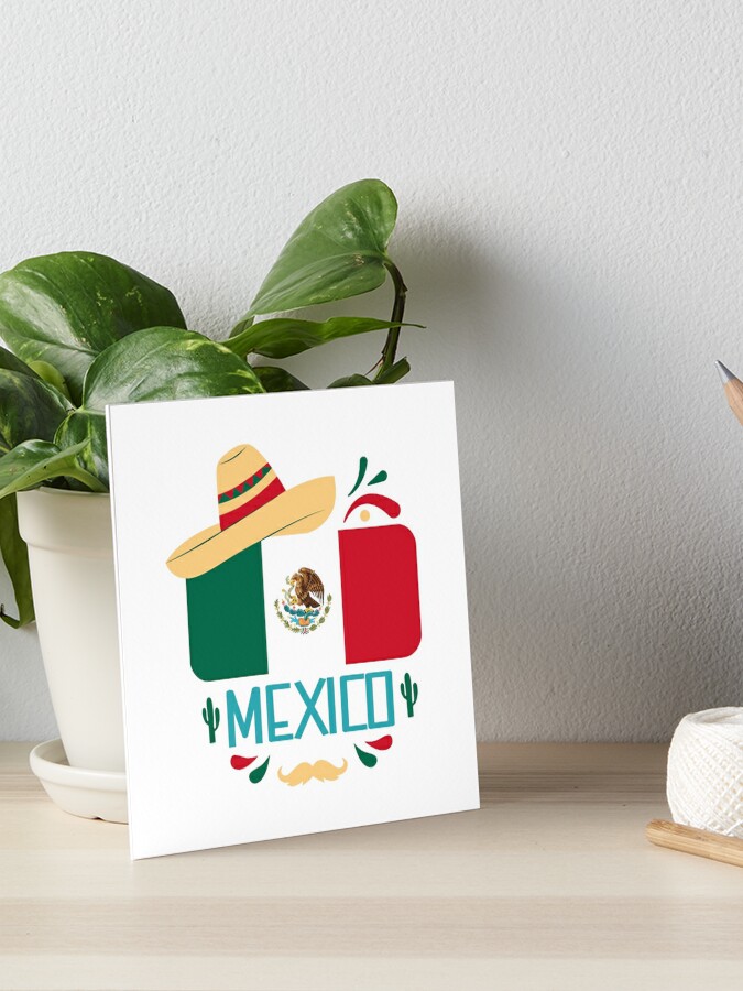 Mexico Flag inside a Map and a Sombrero for Flag Day of Mexico Sticker for  Sale by Dexter Freeman