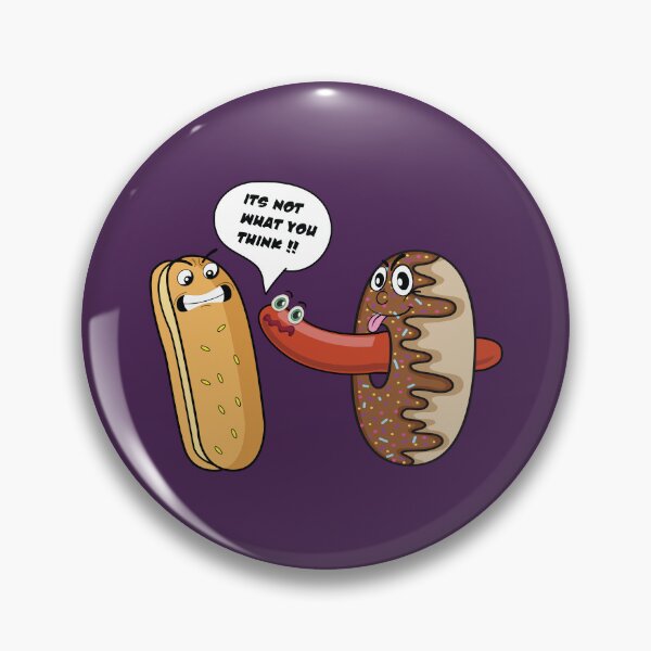 Item preview, Funny sausage hot dog with donut designed and sold by Donutlovers.