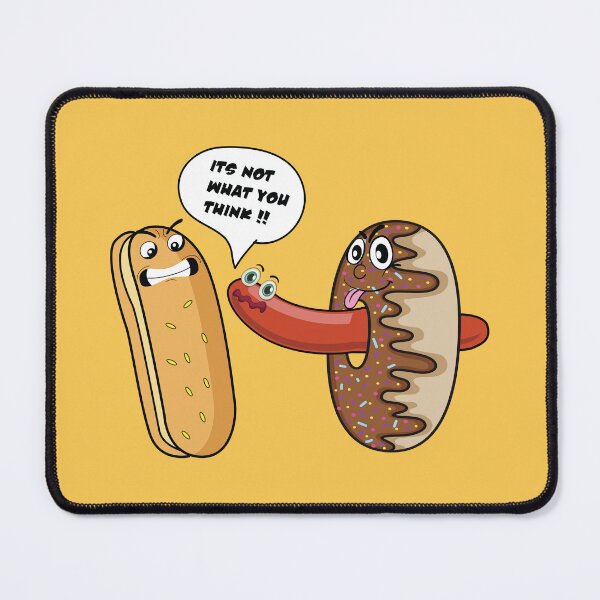 Item preview, Funny sausage hot dog with donut designed and sold by Donutlovers.