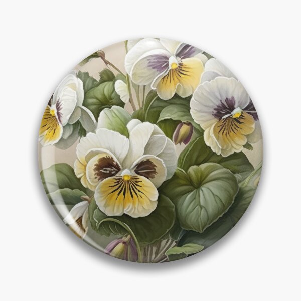 Item preview, White Violas  designed and sold by Vanover Designs.