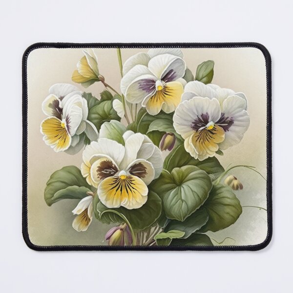 Item preview, White Violas  designed and sold by Vanover Designs.