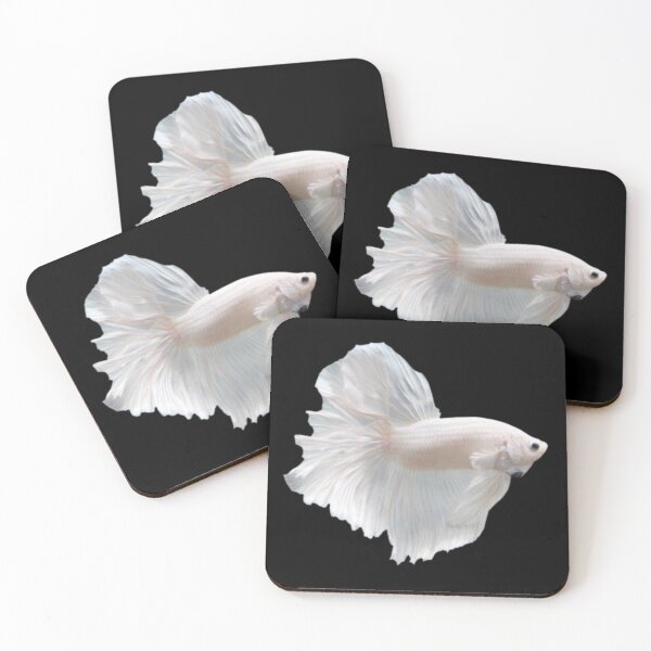 Item preview, White beta fish.  designed and sold by tees-n-treats.