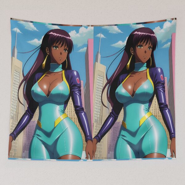Item preview, Turquoise Dream Gworl | Black Anime Girl designed and sold by blackanimemecca.