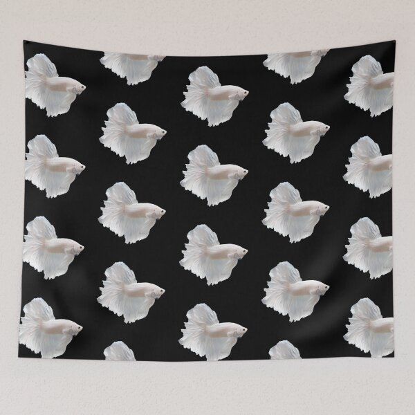 Item preview, White beta fish.  designed and sold by tees-n-treats.