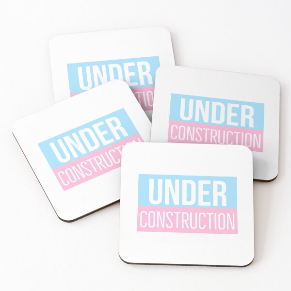 Item preview, Under Construction Transgender Design designed and sold by QueerSphere.